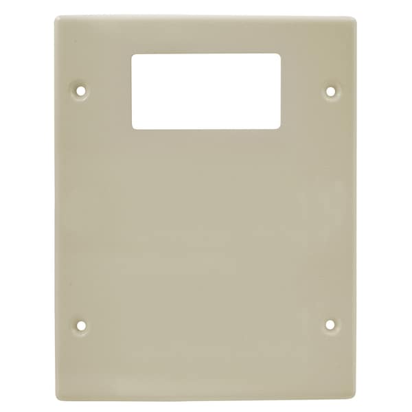 Hubbell Wiring Device-Kellems Cover Plate Raceway, HBL6750 Series, 6-3/4 in W, 0.2 in H, 5.43 in L, Ivory HBL6747RXXIV - main